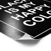 SKAM - BLACK IS MY HAPPY COLOR FOTODRUCK (Ecke)