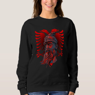 Skanderbeg Albanian National Hero Eagle Kosovo Alb Sweatshirt