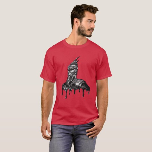 Skanderbeg Portrait T - Shirt - Albanischer Pride (Vorne ganz)