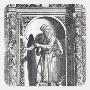 Skanderbeg Quadratischer Aufkleber