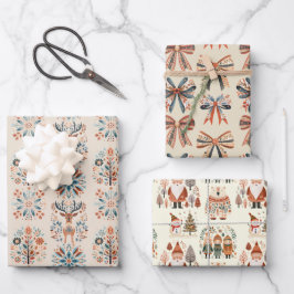 Skandi-Feiertag Geschenkpapier Set