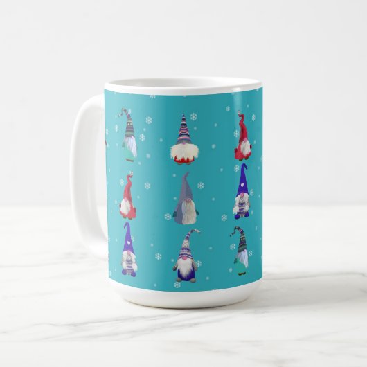 Skandi Gnomos Weihnachten Kaffeetasse (Vorderseite Links)