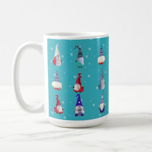 Skandi Gnomos Weihnachten Kaffeetasse (Links)