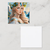 Skandi hat etwas Besonderes und Einzigartiges Quadratische Visitenkarte (Vorne/Hinten)