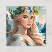 Skandi hat etwas Besonderes und Einzigartiges Quadratische Visitenkarte (Vorderseite)