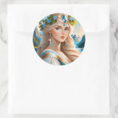 Skandi hat etwas Besonderes und Einzigartiges Runder Aufkleber (Tasche)