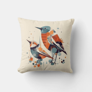 Skandi-Vogel-Duet, individuell Kissen