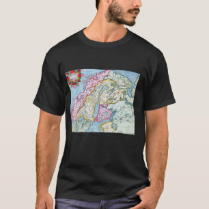 Skandinavia Karte Gerardus Mercator Skandinavier A T-Shirt