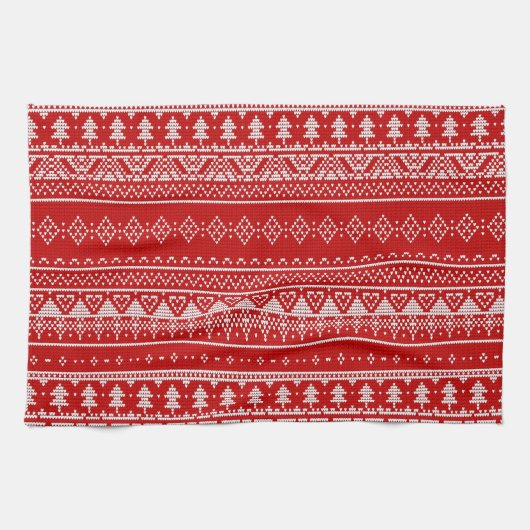 Skandinavian Red Jumper Geschirrtuch (Horizontal)