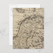 Skandinavien 4 postkarte (Vorne/Hinten)