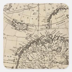 Skandinavien 4 quadratischer aufkleber