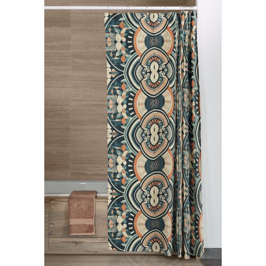 Skandinavien Art Déco Duschvorhang