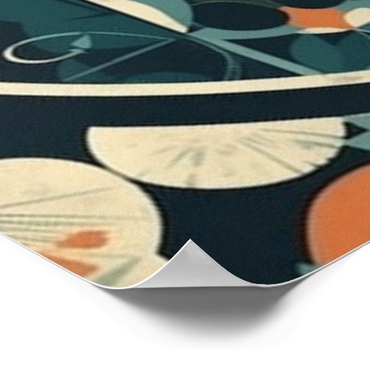 Skandinavien Art Déco Poster (Ecke)