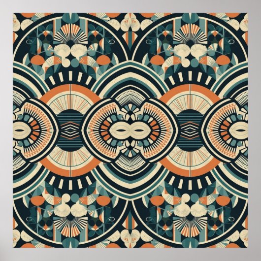 Skandinavien Art Déco Poster (Vorne)