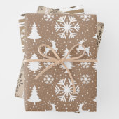 Skandinavien Brown und Weiß Geschenkpapier Set (Beispiel)