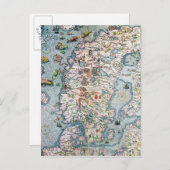 Skandinavien, Detail aus dem Hafen von Carta Postkarte (Vorne/Hinten)