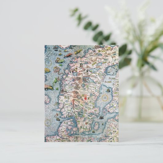 Skandinavien, Detail aus dem Hafen von Carta Postkarte (Stehend Vorderseite)