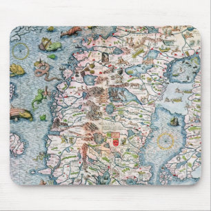 Skandinavien, Detail vom Carta Jachthafen Mousepad