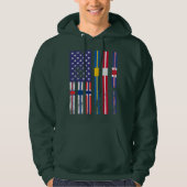 Skandinavien, Flaggen der nordischen Länder Hoodie (Vorderseite)