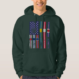 Skandinavien, Flaggen der nordischen Länder Hoodie
