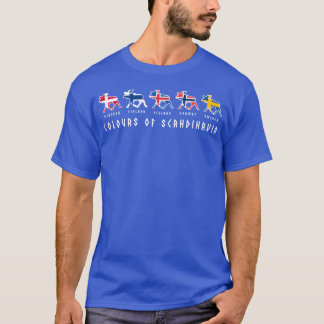 Skandinavien-Flaggen-Elch-Farben-Schweden-Freunde T-Shirt