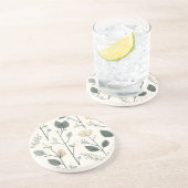 Skandinavien Floral Elegante Stone Untersetzer (Seite)