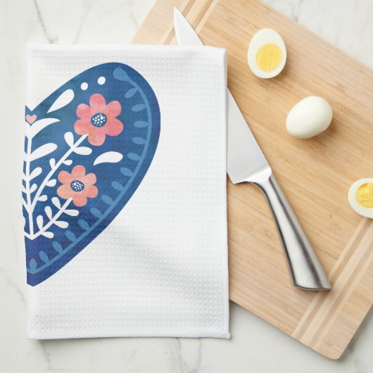 Skandinavien Folk Art Kitchtuch Geschirrtuch (Viertel Falte)