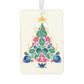 Skandinavien Folk Art Weihnachtsbaum Freshner Autolufterfrischer (Rückseite)