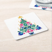 Skandinavien Folk Art Weihnachtsbaum Freshner Rechteckiger Pappuntersetzer (angewinkelt)