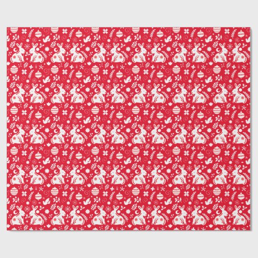 Skandinavien Folk Kunst, Dichtung und Musik Geschenkpapier (Flach)