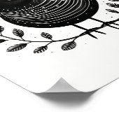 Skandinavien Folklore Bird Art Poster (Ecke)