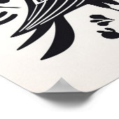 Skandinavien Folklore Bird Art Poster (Ecke)