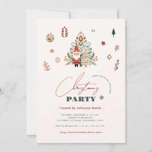 Skandinavien Folklore Party Einladung (Vorderseite)