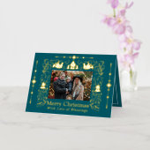 Skandinavien Folktale Weihnachts-Foto Aquamarin (Orchidee)