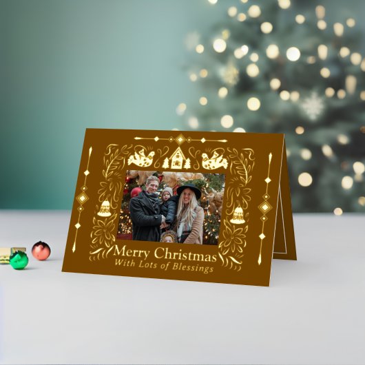 Skandinavien Folktale Weihnachts-Foto Brown (Feiertag In Situ 2)