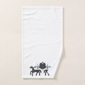 Skandinavien grün und braun badhandtuch set (Handtuch)