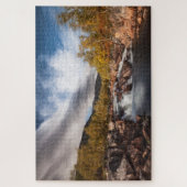 Skandinavien Herbstlandschaft Puzzle (Vertikal)