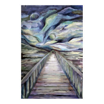 Skandinavien Idyllische kalte Winternacht Vollmond