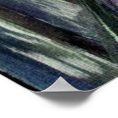 Skandinavien Idyllische kalte Winternacht Vollmond Poster (Ecke)