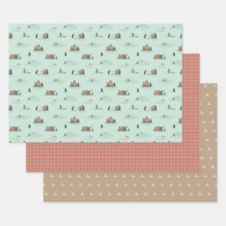 Skandinavien Inspiriertes Wrapping Paper Geschenkpapier Set