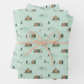 Skandinavien Inspiriertes Wrapping Paper Geschenkpapier Set (Beispiel)