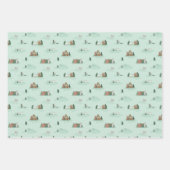 Skandinavien Inspiriertes Wrapping Paper Geschenkpapier Set (Vorderseite 3)
