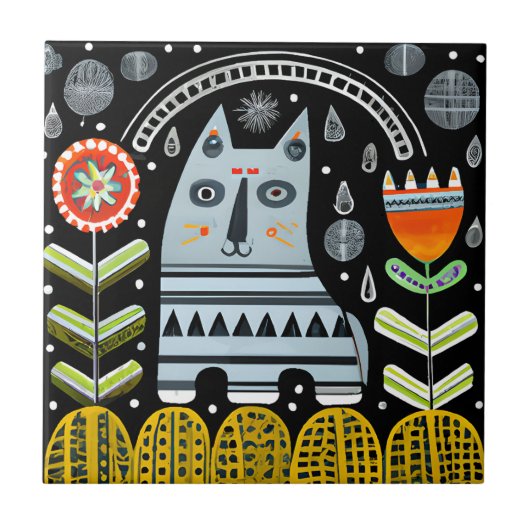 Skandinavien Kunst, Dichtung und Musik Fliese (Vorderseite)