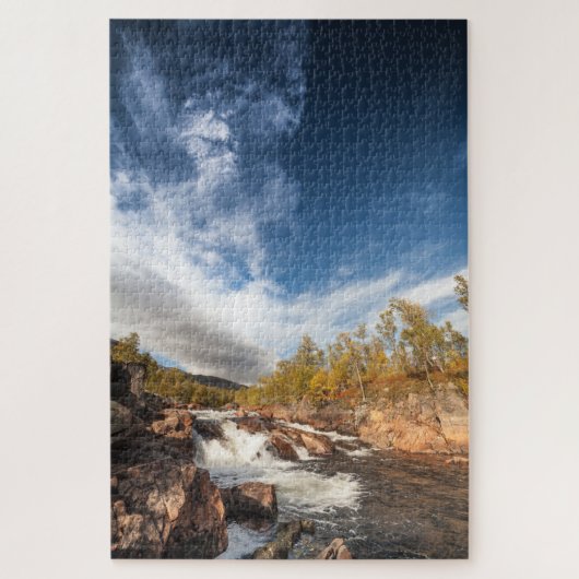 Skandinavien Landschaft Puzzle (Vertikal)