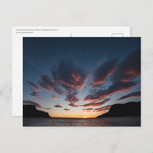 Skandinavien Landschaftliches Foto Postkarte (Vorne/Hinten)