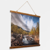 Skandinavien Landschaftliches Foto Wandteppich Mit Holzrahmen (Gewinkelt)