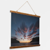 Skandinavien Landschaftliches Foto Wandteppich Mit Holzrahmen (Gewinkelt)