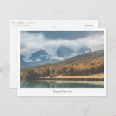 Skandinavien Landschaftsfotografie Postkarte (Vorne/Hinten)