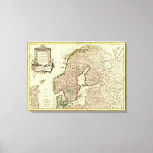 Skandinavien Leinwanddruck