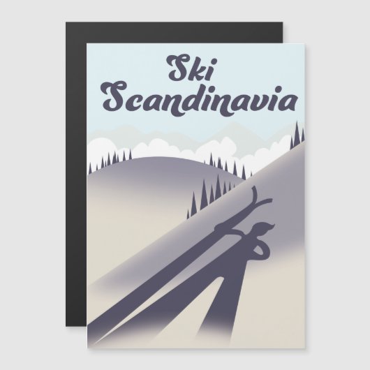 Skandinavien Magnetkarte (Vorne/Hinten)